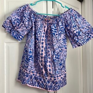 Off the shoulder Lilly Pulitzer top